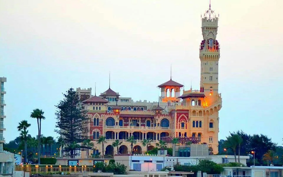 The seafront Montaza Palace and its gardens in Alexandria